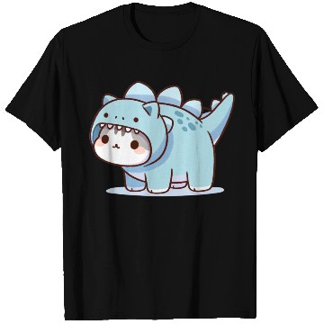 Discover Cat in Stegosaurus Costume T Shirts