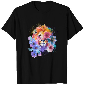 Discover Colorful Lion Painting T Shirts