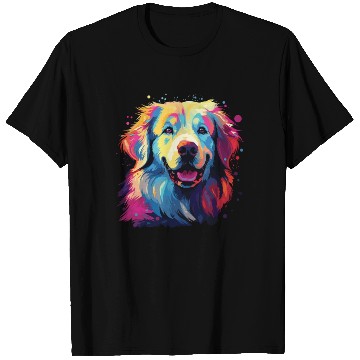 Discover Watercolor Colorful Great Pyrenees T Shirts