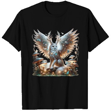 Discover Mystic Owl of the Enchanted Forest T Shirts