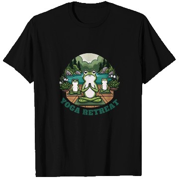 Discover Yoga Retreat: Serene Frog Meditation T Shirts