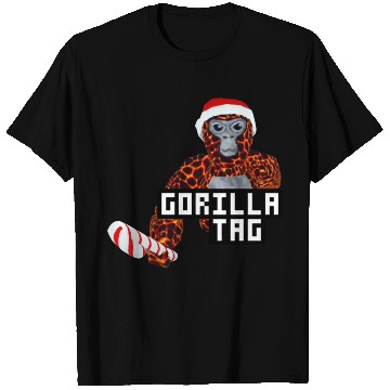 Discover Gorilla Tag Santa Monkey Candy Cane Gorilla T Shirts