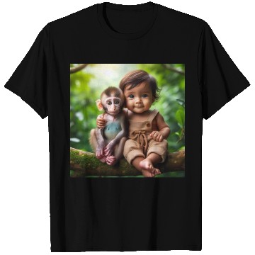 Discover Monkey & Baby Boy. T Shirts