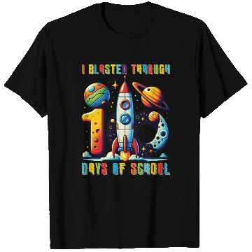 Discover Teacher Kids I Blasted Through 100 Days Of School T Shirts
