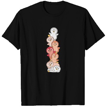 Discover Paragirl Flag Pride Lgbtq Cute Penguin Stack T Shirts