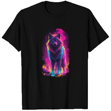 Discover neon wolf T Shirts