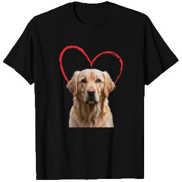 Discover Golden Retriever Embraced by Love Knows No Bounds T Shirts