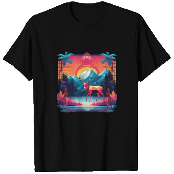 Discover Palm Pixels Paradise T Shirts