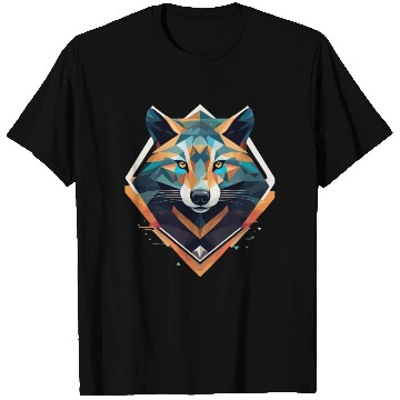 Discover animal Low-Poly fox art Rules T Shirts