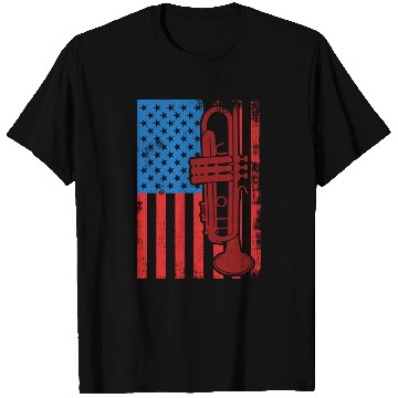 Discover US Patriotic Trumpet Player T Shirts