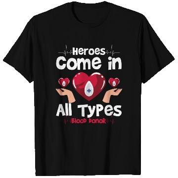 Discover Blood Donation Helping Hero T Shirts