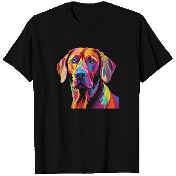 Discover Watercolor Colorful Rhodesian Ridgeback T Shirts
