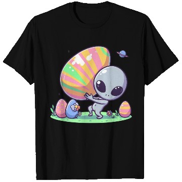 Discover Alien with huge easter egg T Shirts