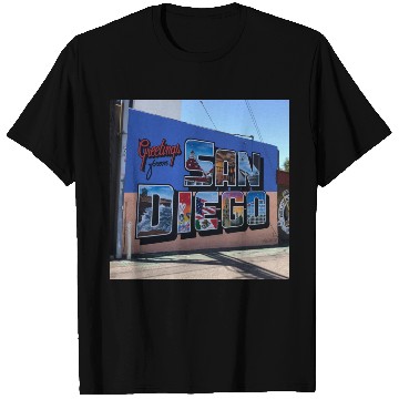 Discover Greetings From San Diego Street Art T Shirts