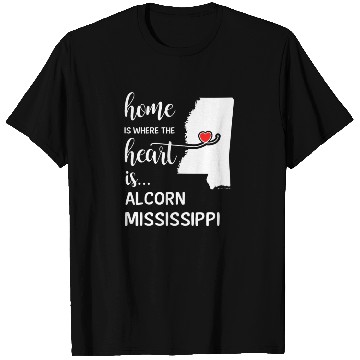 Discover Alcorn County Mississipi Is Where My Heart Is Gift T Shirts