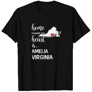 Discover Amelia County Virginia Is Where My Heart Is Gift T Shirts
