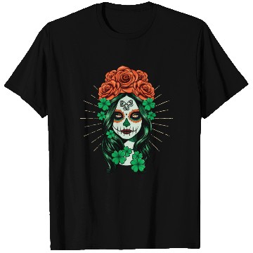 Discover St Patrick's Day Dia De Los Muertos Calavera T Shirts