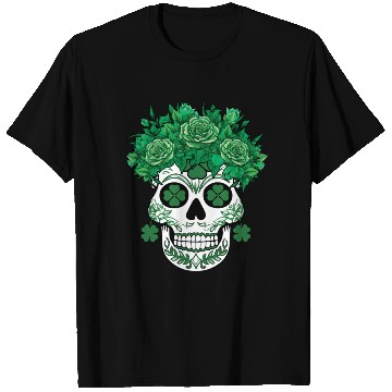 Discover Cool Los Muertos Shamrock Saint Patrick's Day T Shirts