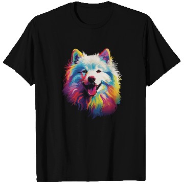 Discover Watercolor Colorful Samoyed T Shirts