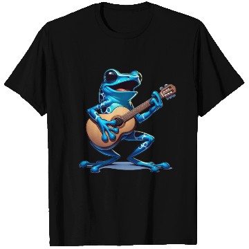 Discover Poison dart frog guitar T Shirts