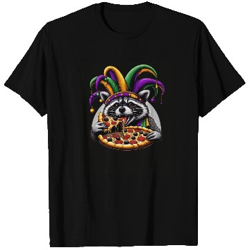 Discover Mardi Gras raccoon with fool's hat T Shirts