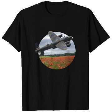 Discover Avro Lancaster Bomber Over A Poppy T Shirts