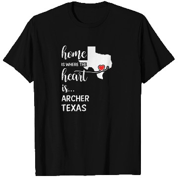 Discover Archer County Texas Is Where My Heart Is Gift T Shirts