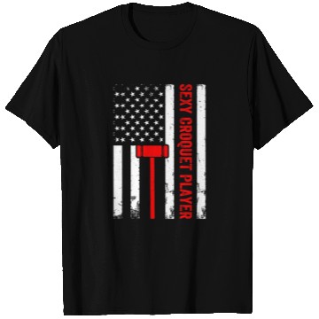 Discover Sexy Croquet Player US Flag Croquet Player T Shirts