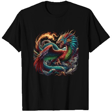 Discover Aether s Embrace The Phoenix Dragon T Shirts