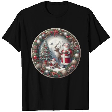 Discover Happy Santa Claus: Traditional Christmas Image T Shirts