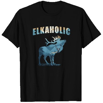 Discover Elk Hunting Elkaholic Hunters T Shirts