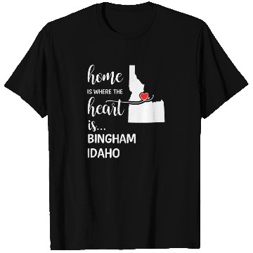 Discover Bingham County Idaho Is Where My Heart Is Cool T Shirts