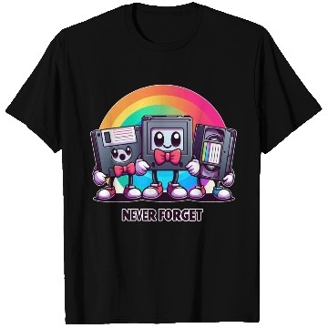 Discover Never Forget for Vintage Technology Enthusiasts T Shirts