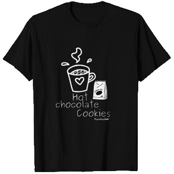 Discover Hot chocolate cookies Yardside font logo white T Shirts