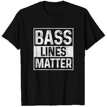 Discover Bass Lines Matter Bass Player DnB T Shirts