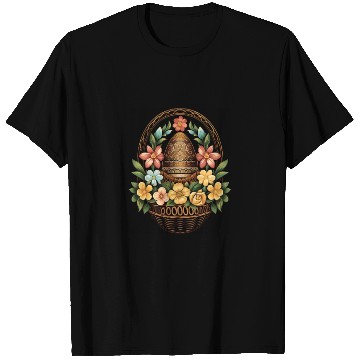 Discover Easter Day Easter Egg Basket Mandala Art Egg Hunt T Shirts