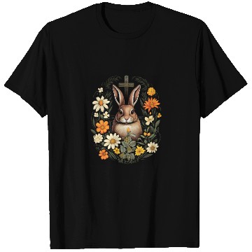 Discover Christian Easter Day Cross Easter Bunny Rabbit T Shirts