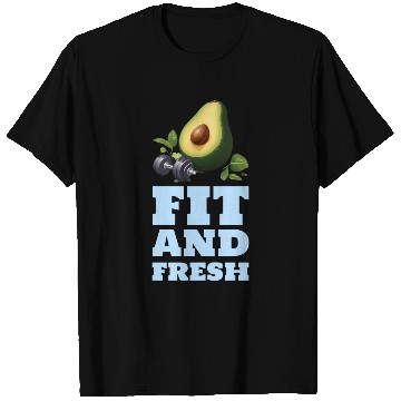 Discover Fit and Fresh Avocado Gym T Shirts