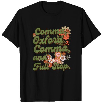 Discover Oxford comma. For grammar students and teachers T Shirts