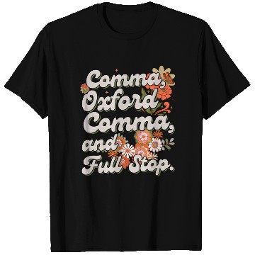 Discover Oxford comma. For grammar students and teachers T Shirts