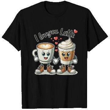 Discover The perfect Valentine's Day gift I love you latte T Shirts