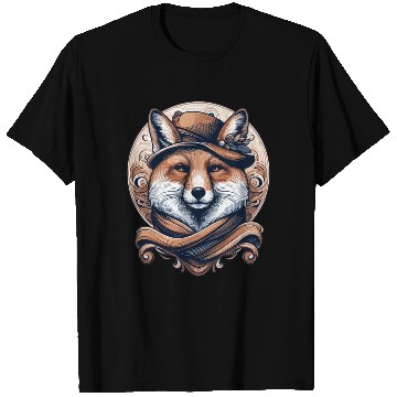 Discover gentle fox with hat T Shirts