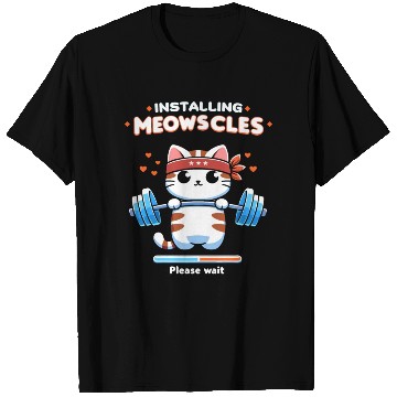 Discover Meowscle Gym Workout Cat ,Installing meowscles T Shirts