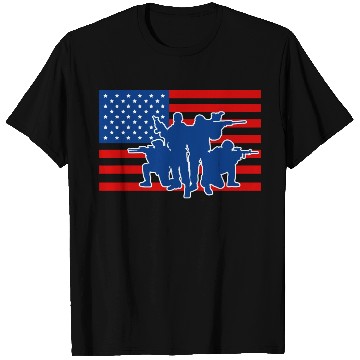 Discover Military Army Soldiers US Flag T Shirts
