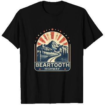 Discover Beartooth Highway US 212 T Shirts