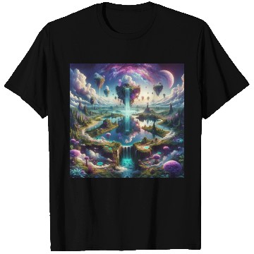 Discover Fantasy Skylands: Surreal Landscape T Shirts