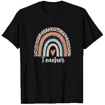 Discover Teacher Rainbow Leopard Funny Teacher Appreciation T Shirts