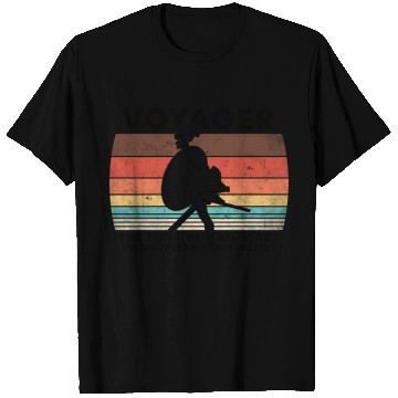 Discover Voyager 1977 Retro Space Probe Mission T Shirts