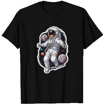 Discover Clothing Apparel t-shir Galaxy astronaut themes T Shirts