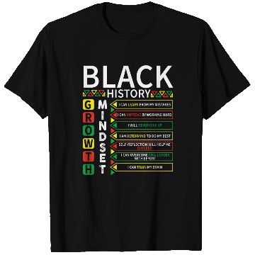 Discover Growth Mindset Definition Black History Month T Shirts